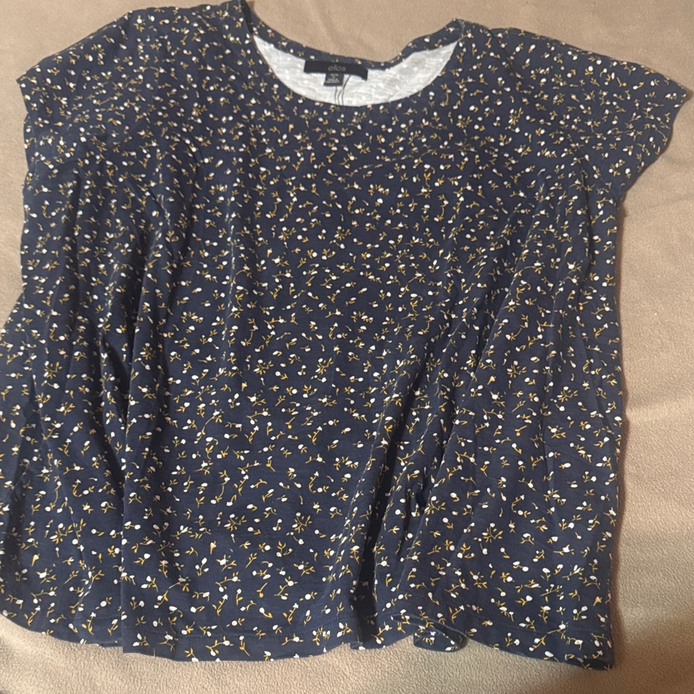 Ellos Navy Blue Floral Tunic